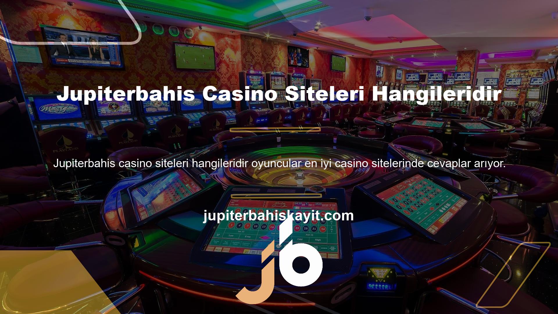 En iyi casino siteleri, kullanıcılarına çok çeşitli hizmetler sunar